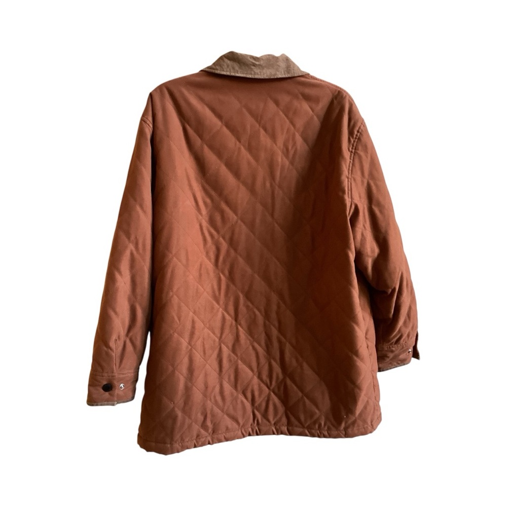 Lauren Ralph Lauren Lined Barn Coat Suede Trim Ladies Petite Size 12P - Picture 7 of 7